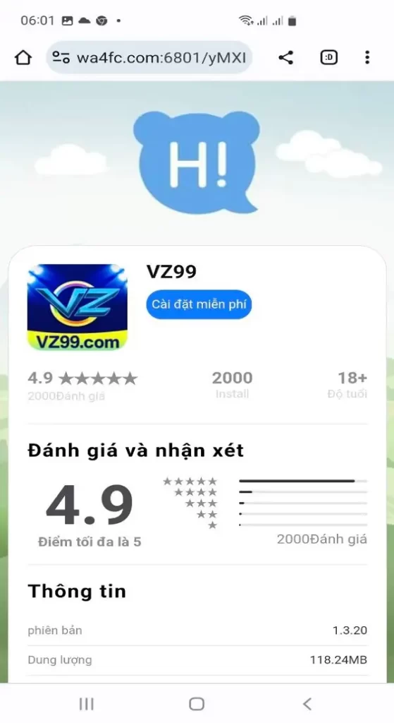 Cách tải VZ99 trên app android dễ dàng